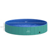 Dog Bathing Tub 12" x 63" Collapsible PVC Pet Foldable Swimming Pool  Green / Blue