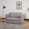 Light Grey  Pull Out Sofa Bed, Modern Convertible Loveseat Sleeper, Upholstered Sleeper Sofa for Small Space