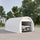16' x 10' Carport, Heavy Duty Portable Garage / Storage Tent with Large Zippered Door, Anti-UV PE Canopy Cover for Car, Truck, Boat, Motorcycle, Bike, Garden Tools, Outdoor Work, White