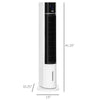 41" Oscillating Air Cooler for Home Office with Timer, 3-In-1 Evaporative Ice Cooling Tower Fan Humidifier with 3 Modes, LED Display