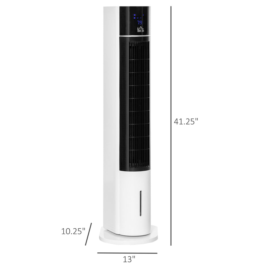 41" Oscillating Air Cooler for Home Office with Timer, 3-In-1 Evaporative Ice Cooling Tower Fan Humidifier with 3 Modes, LED Display