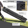 8' x 8' Pop Up Canopy with Adjustable Height, Foldable Gazebo Tent with Carry Bag with Wheels and 4 Leg Weight Bags for Garden, Black