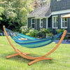 11' Wooden Hammock Stand Universal Garden Picnic Camp Accessories, 484lbs