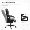 350lbs Heavy Duty Home Executive Office Chair Tall and Big Mesh Faux Leather Rocker Ergonomic with Wheel, Adjustable Height, 360Â°Swivel