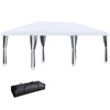 Outdoor 10' x 20' Patio Gazebo Outdoor Pop-Up Canopy with Sidewalls, 6 Mesh Walls for Party, Events, Backyard, Lawn, Cream White