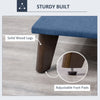 Convertible Sofa Bed, Ottoman Sleeper, Fabric Chair Bed, Floor Sofa for Living Room, Bedroom, Blue