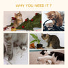 Cat Tree for Indoor Cats Kitty Tower Cattail Weave with Cat Condo, Bed, Ladder, Washable Cushions, 22.5" x 14.5" x 39.5", Natural