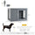 Furniture Style Indoor Dog Crate, End Table Pet Cage Kennel with Double Doors, and Locks, for Small and Medium Dogs, Grey