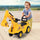 3 in 1 Ride On Toy Excavator Digger Scooter Pulling Cart Pretend Play Construction Truck