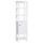 Freestanding Wood Bathroom Storage Tall Cabinet Organizer Tower with Shelves & Compact Design, White