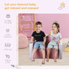 Kids Sofa 2-in-1 Multi-Functional Table Chair Set 2 Seat Couch Storage Box Soft Sturdy Pink
