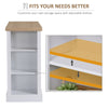 Fluted-Style Kitchen Island, Wooden Storage Cabinet, Rolling Kitchen Island Cart with Draw, Adjustable Shelves and Anti-Toppling Design, White