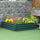 4' x 4' x 1' Galvanized Raised Garden Bed, Planter Raised Bed with Steel Frame for Vegetables, Flowers, Plants and Herbs, Green