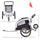 Elite II 2-In-1 Pet Dog Bike Trailer and Stroller with Suspension and Storage Pockets - White