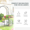 78.75'' x 19.75'' Metal Garden Arch with Gate Climbing Planter Frame and 2 Side Flower Beds Backyard Decor for Vines Morning Glory Black