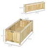 28'' x 12'' Foldable Raised Garden Bed, Elevated Planter Box, Wooden Planting Bed for Backyard, Patio to Grow Vegetables, Herbs, and Flowers