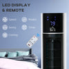 41" Oscillating Air Cooler for Home Office with Timer, 3-In-1 Evaporative Ice Cooling Tower Fan Humidifier with 3 Modes, LED Display