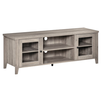 Modern TV Stand, Entertainment Center with Shelves and Cabinets for Flatscreen TVs up to 60