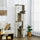 65" Multi-Lever Cat Tree, Activity Center Cat Tower with Jute Scratching Posts, Four Mats, Elevated Perches, Cream White
