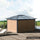 10' x 10' Universal Gazebo Sidewall Set with 4 Panel, 40 Hook/C-Ring Included for Pergolas & Cabanas, Brown
