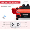 6V Audi TT RS Kids Licensed Ride On Car Toy Battery Powered High/Low Speed with Headlight Music and Remote Control - Red