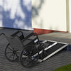 4' Portable Wheelchair Ramp Aluminum Threshold Mobility Single-fold for Scooter with Carrying Handle
