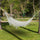 Brazilian Style Hammock Extra Large Cotton Hanging Camping Bed with Carrying Bag, for Patio Backyard Poolside, Weight Capacity 330lbs, White