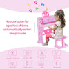 32 Key Princess Kids Electronic Keyboard with Stool and Microphone - Pink