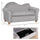 Ergonomic Foam Kids Sofa with Inner Toy Storage Chest, Velvet Kids Couch with Soft Arms, Children's Lounge Furniture, Grey