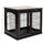 26'' Decorative Dog Cage Wooden Pet Crate Kennel with Double Door Entrance & a Simple Modern Design