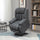 Power Lift Chair for Elderly Big and Tall with Massage, Linen Fabric Upholstered Recliner Sofa Chair with Remote Control, Side Pockets, Grey