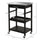 Pine 3-Tier Multifunction Kitchen Rolling Island Cart with Open Storage Shelves, Wine Rack & Stainless Steel Top