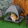 Elevated Portable Dog Cot Cooling Pet Bed With UV Protection Canopy Shade, 36 inch