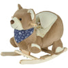 Kids Ride-On Rocking Horse Toy Bear Style Rocker with Fun Music & Soft Plush Fabric for Children 18-36 Months