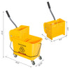 5 Gallon Janitor Mop Bucket with Side Press Wringer