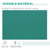 13' x 8' Manual Retractable Sun Shade Patio Awning with Durable Design & Adjustable Length Canopy, Green