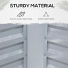 Raised Garden Bed with Greenhouse, Steel Outdoor Planter Box with Plastic Cover, Roll Up Window, Dual Use for Flowers, Vegetables, Clear