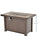 42" 50 000 BTU Outdoor Patio Backyard Gas Fire Pit Table with Beautiful Slate Tabletop & Wicker Design