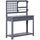 Potting Bench Table, Garden Work Bench, Outdoor Wooden Workstation with Tiers of Shelves and Drawer for Patio, Courtyards, Balcony, Grey