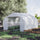 12' x 10' x 7' Outdoor Walk-In Tunnel Greenhouse Hot House with Roll-up Windows, Zippered Door, PE Cover, White