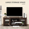 Modern TV Stand, Entertainment Center with Shelves and Cabinets for Flatscreen TVs up to 60" for Bedroom, Living Room, Coffee