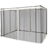 Universal Replacement Mesh Sidewall Netting for 10' x 10' Gazebos and Canopy Tents with Zippers, (Sidewall Only) Black