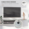 Wall Mounted Media Console, Floating Stand Component Shelf, Entertainment Center Unit, Grey