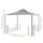13' x 11' Patio Gazebo Canopy Garden Tent Sun Shade, Outdoor Shelter with 2 Tier Roof, Netting and Curtains, Steel Frame for Patio, Grey