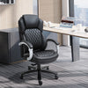 350lbs Heavy Duty Home Executive Office Chair Tall and Big Mesh Faux Leather Rocker Ergonomic with Wheel, Adjustable Height, 360Â°Swivel