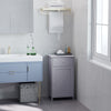 Bathroom Cabinet with Drawer and Shelf, Toilet Vanity Cabinet for Toilet Paper, Towels or Shampoo, Grey
