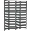 Screen Divider Room Divider Screen with Foldable Design for Indoor Bedroom Office 5' White Grey