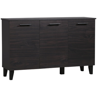 Kitchen Sideboard, Buffet Cabinet with Adjustable Shelf, Coffee Bar for Living Room, Dining Room, Dark Walnut