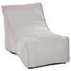 Bean Bag Chair, Stuffed Large Lounger for Indoors, Includes Washable Cover, Side Pockets and Backrest, for Kids and Adults, Grey