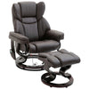 Massage Sofa Recliner Chair w/ Footrest, 10 Vibration Point, Faux PU Leather, Brown